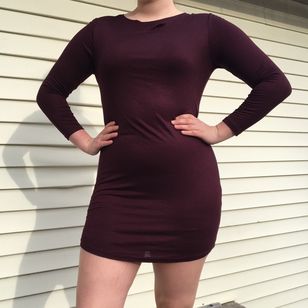 H&M Burgundy Dress
